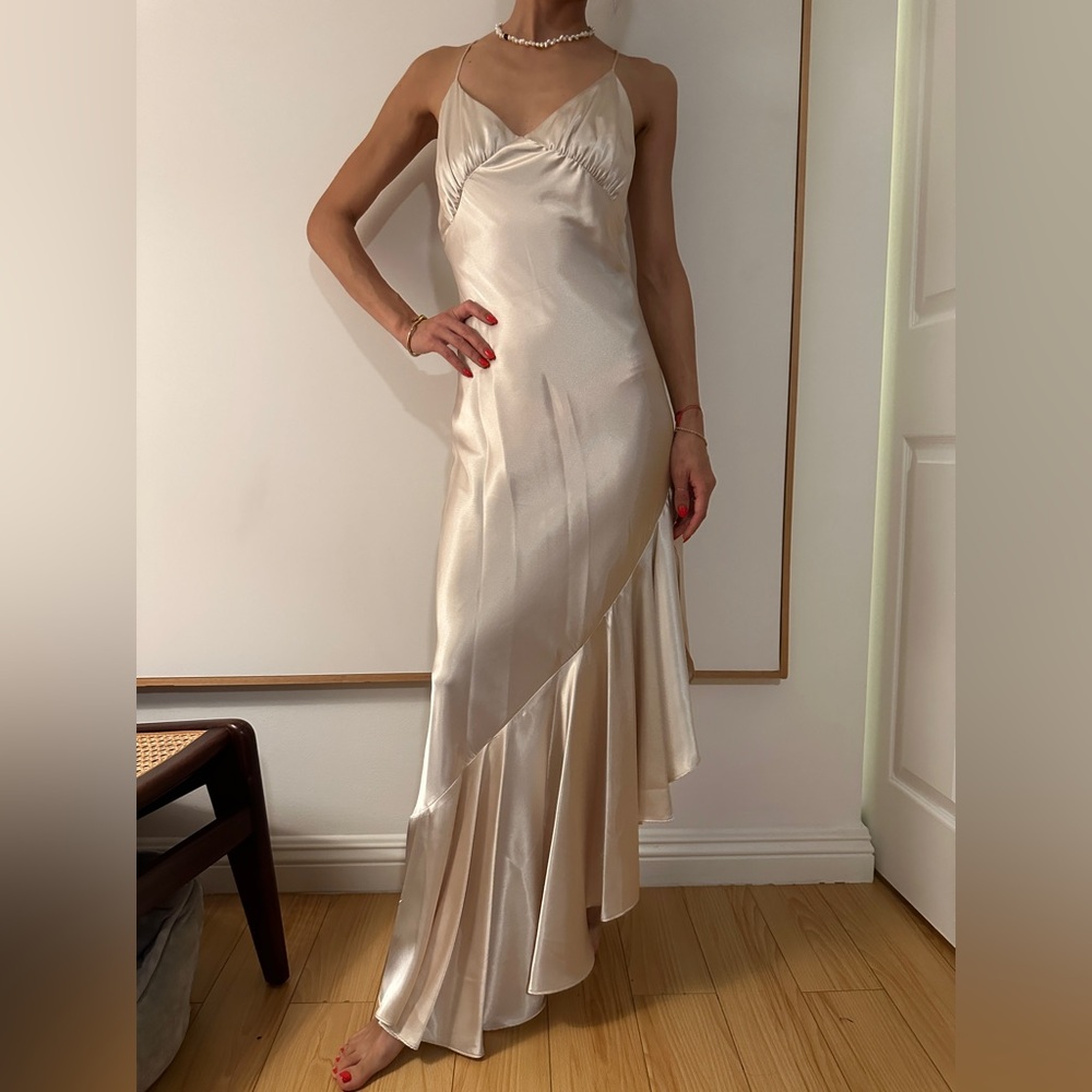 The Line by K Cream Evening Dress